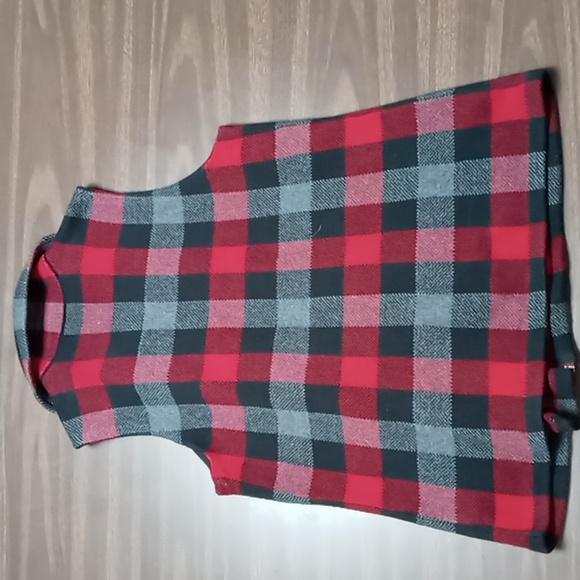 Chaps Red Plaid Full Zip Vest Size M - Picture 2 of 5